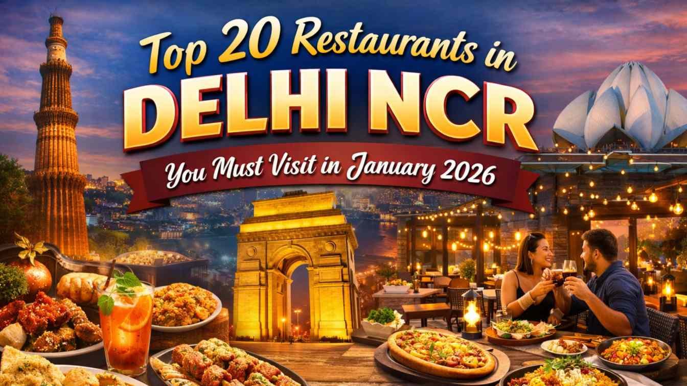 Top 20 Restaurants in Delhi NCR You Must Visit in January 2026