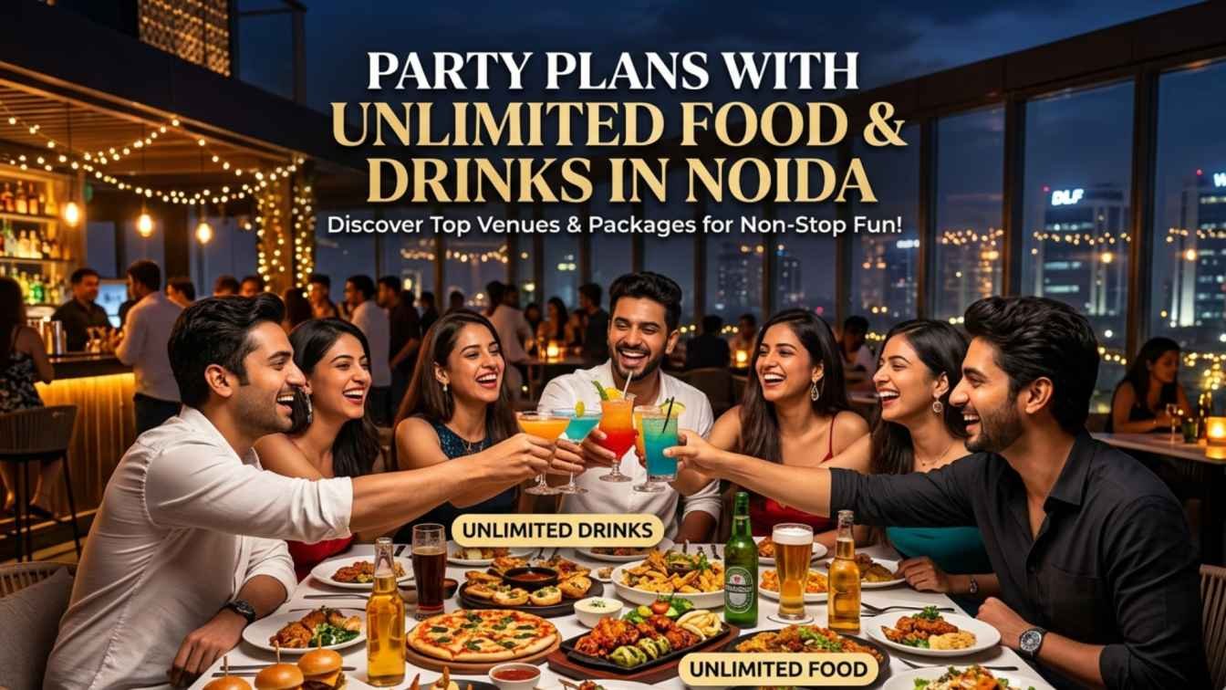 Party Plans with Unlimited Food and Drinks in Noida